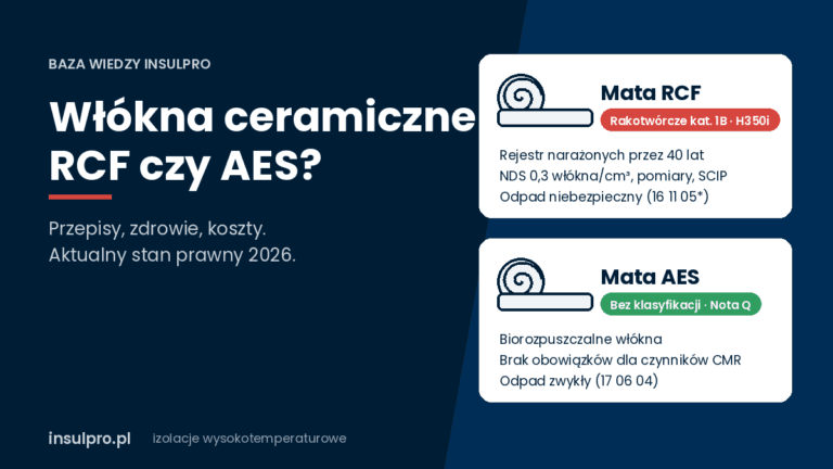 Włókna ceramiczne RCF czy AES – porównanie klasyfikacji i obowiązków
